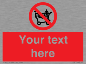 Custom No Climbing on Trolley Sign